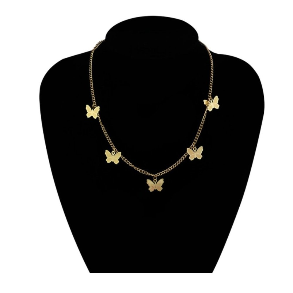 Butterfly Necklace Chain Pendant Bohemian - Picture 2 of 3